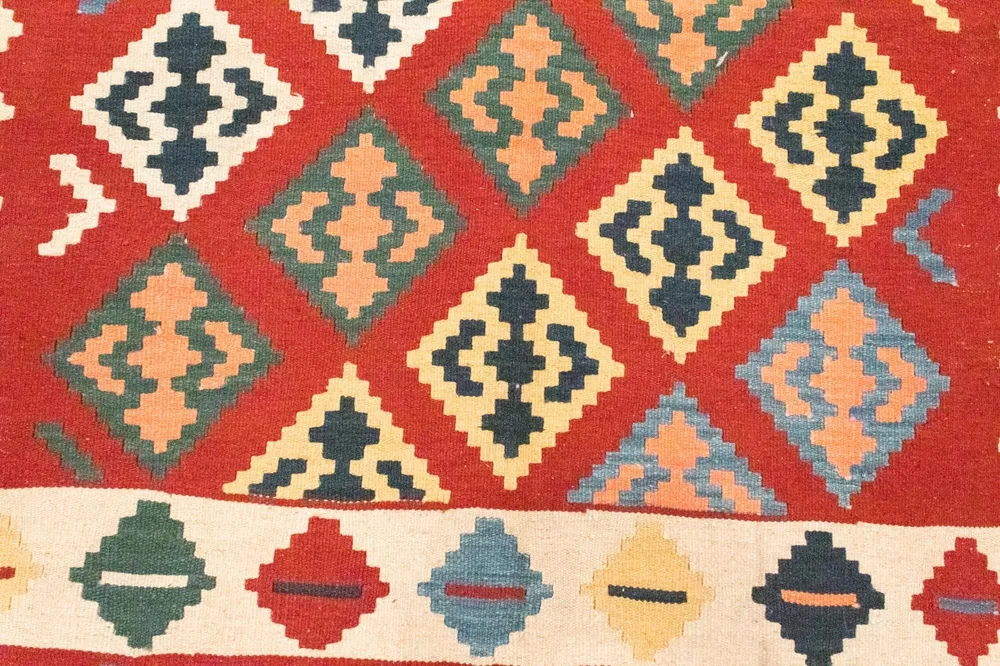 Kelimteppe - Orientalsk - 258 x 170 cm - oransje