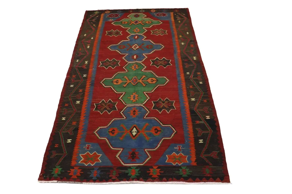 Kelimteppe - Orientalsk - 284 x 165 cm - rød