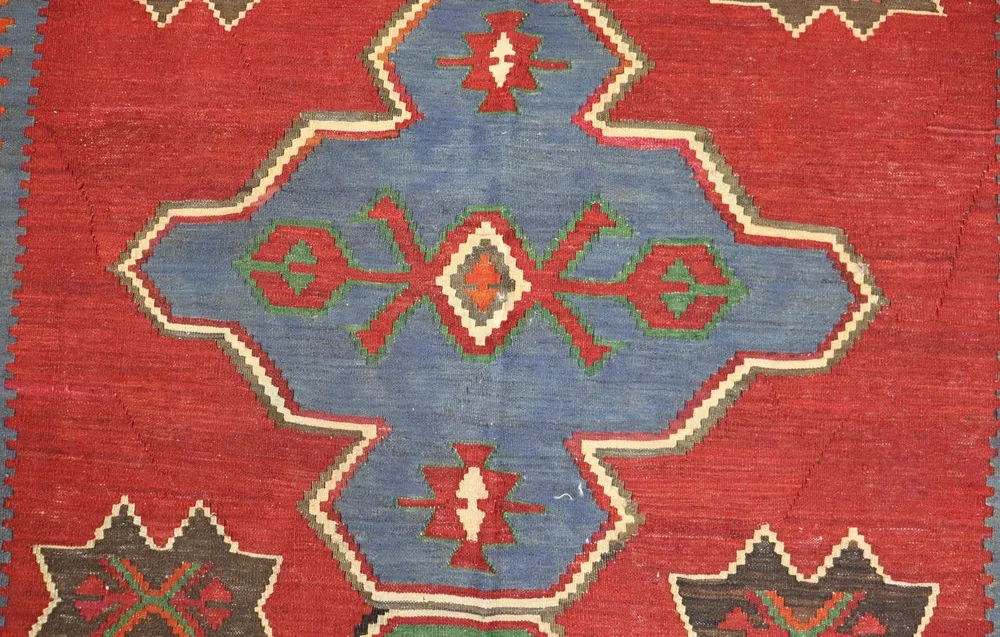 Kelimteppe - Orientalsk - 284 x 165 cm - rød