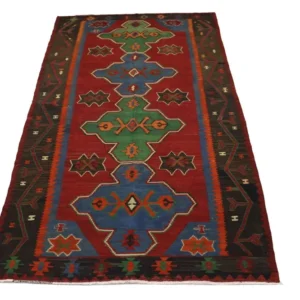 Kelimteppe - Orientalsk - 284 x 165 cm - rød