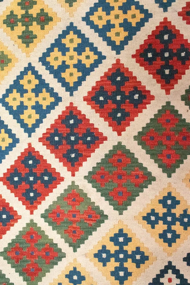 Kelimteppe - Orientalsk - 290 x 203 cm - flerfarget