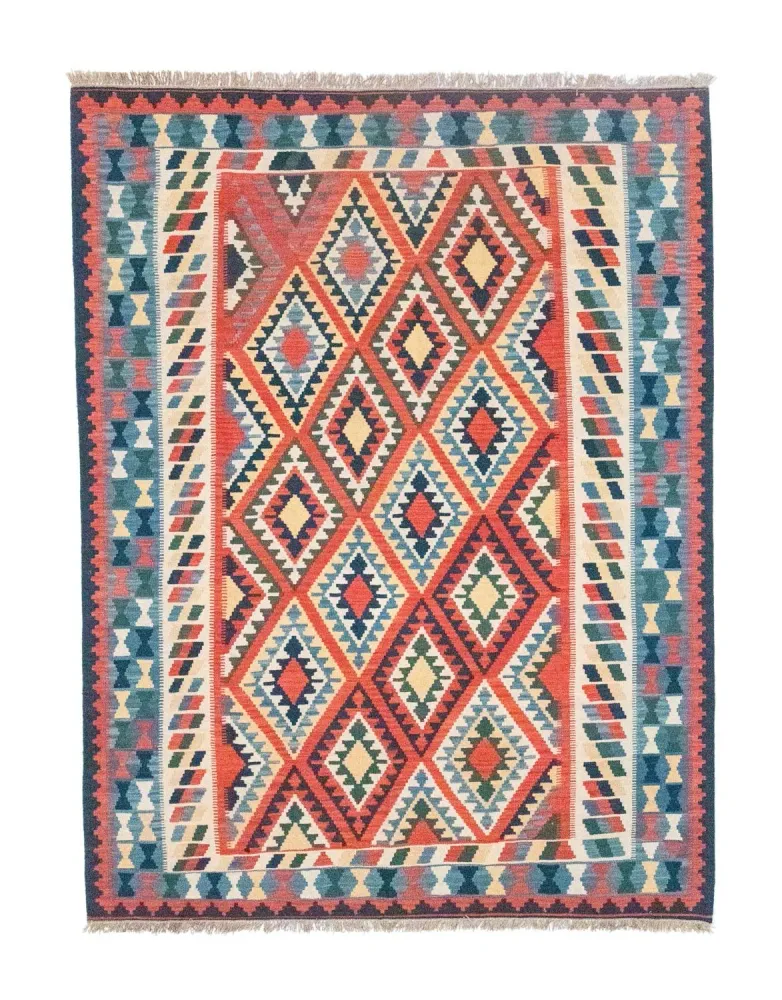 Kelimteppe - Orientalsk - 293 x 205 cm - oransje