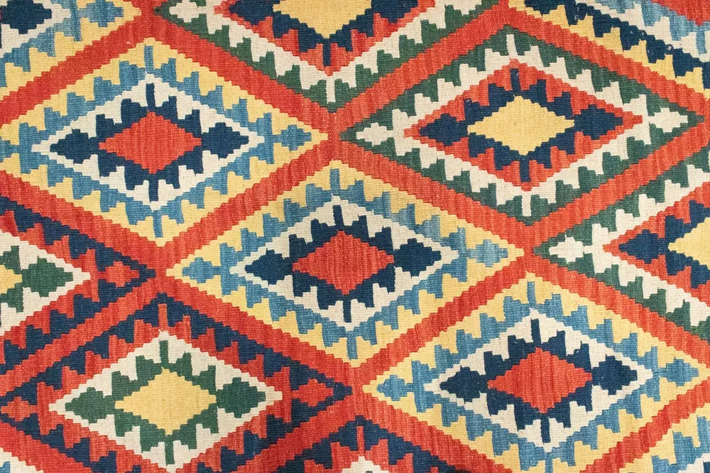 Kelimteppe - Orientalsk - 293 x 205 cm - oransje
