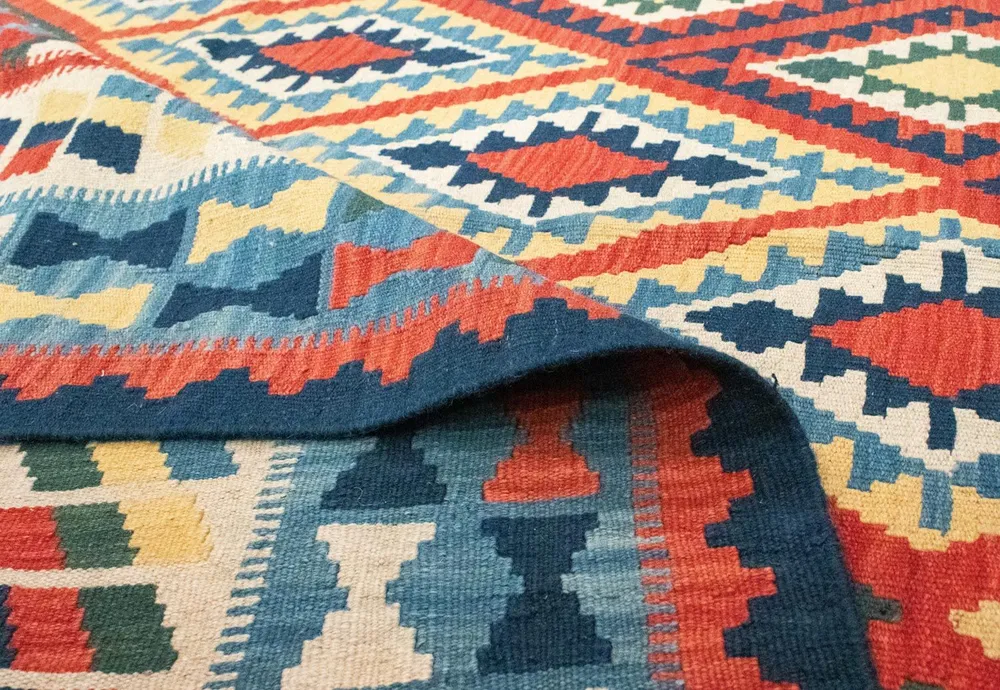 Kelimteppe - Orientalsk - 293 x 205 cm - oransje