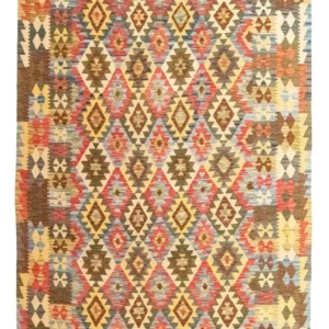 Kelimteppe - Orientalsk - 296 x 200 cm - flerfarget