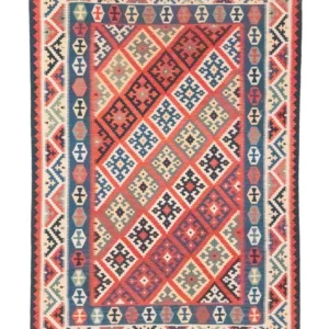 Kelimteppe - Orientalsk - 297 x 202 cm - oransje