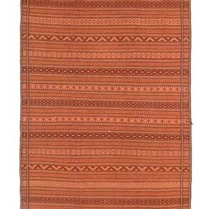 Kelimteppe - Orientalsk - 300 x 194 cm - oransje