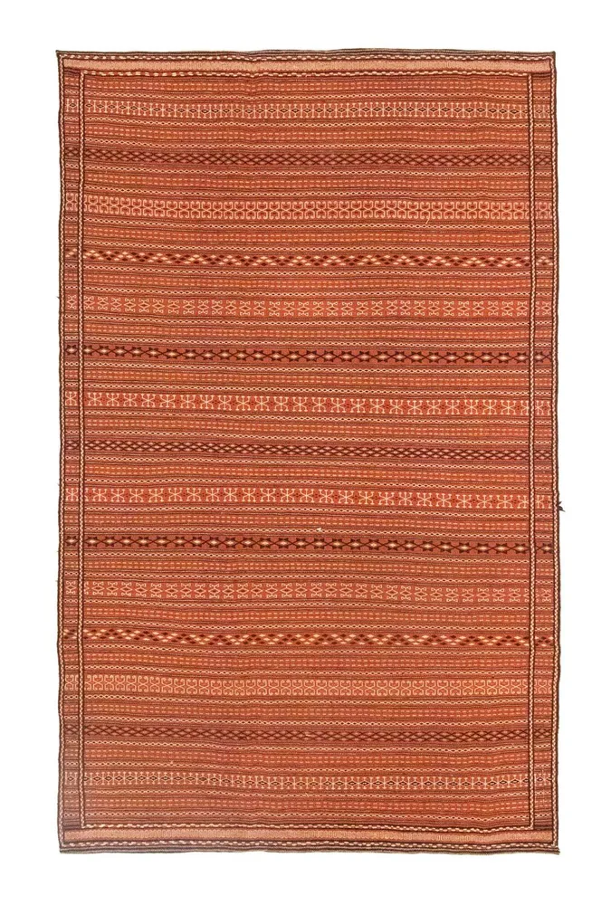 Kelimteppe - Orientalsk - 300 x 194 cm - oransje