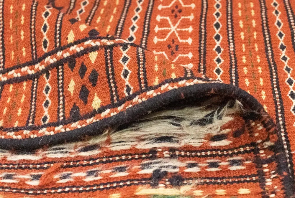 Kelimteppe - Orientalsk - 300 x 194 cm - oransje