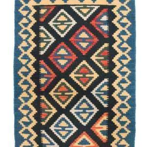 Kelimteppe - Orientalsk - 90 x 60 cm - blå