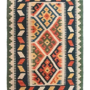 Kelimteppe - Orientalsk - 90 x 61 cm - blå