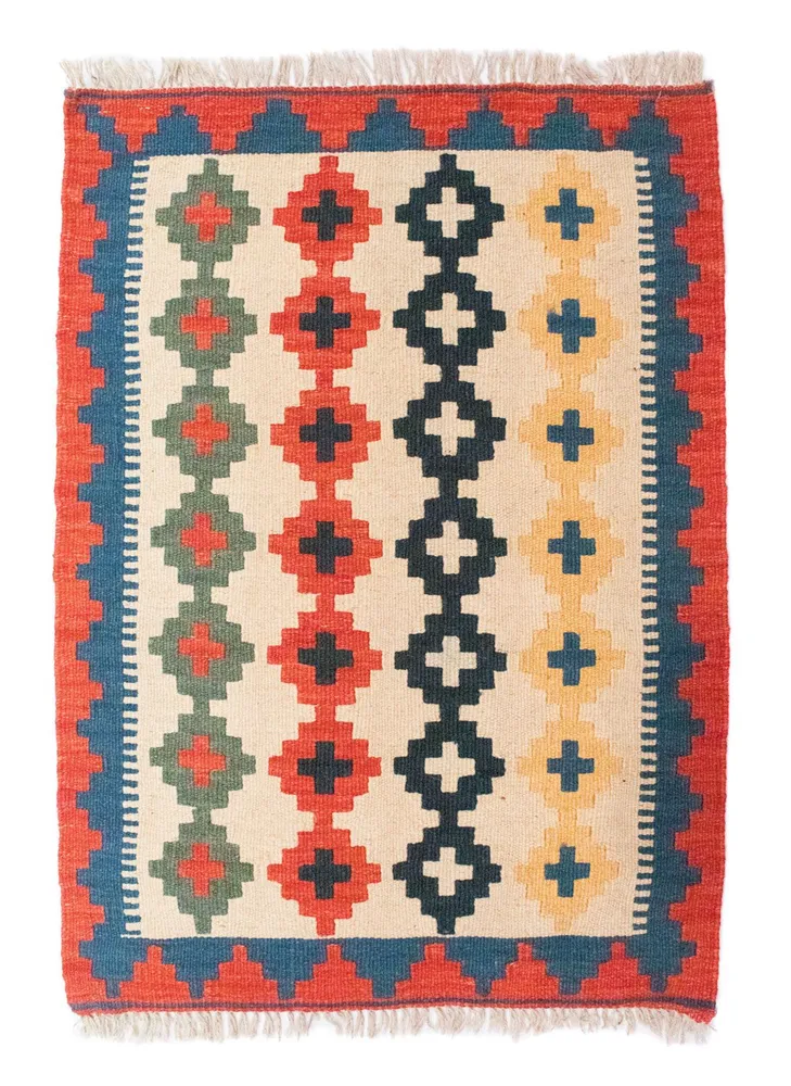Kelimteppe - Orientalsk - 86 x 62 cm - beige