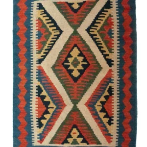 Kelimteppe - Orientalsk - 90 x 64 cm - beige
