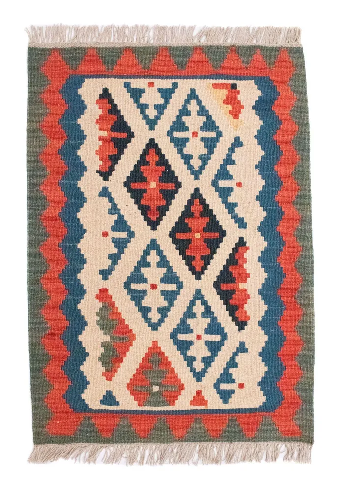Kelimteppe - Orientalsk - 90 x 65 cm - beige