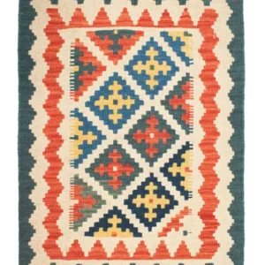 Kelimteppe - Orientalsk - 89 x 67 cm - beige