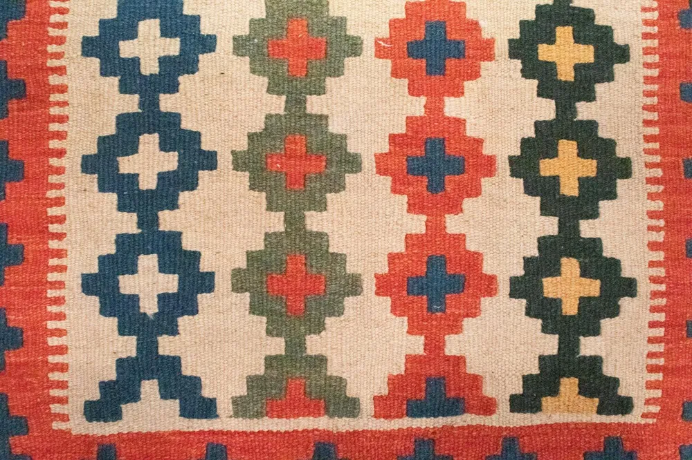 Kelimteppe - Orientalsk - 87 x 60 cm - beige