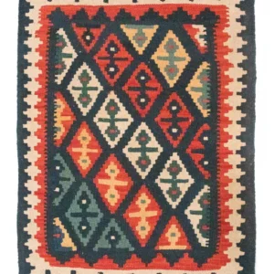 Kelimteppe - Orientalsk - 95 x 70 cm - flerfarget