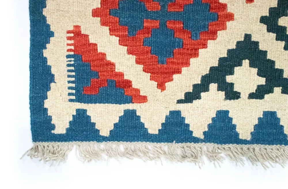Kelimteppe - Orientalsk - 90 x 60 cm - flerfarget