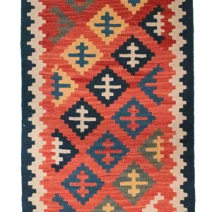 Kelimteppe - Orientalsk - 98 x 64 cm - flerfarget