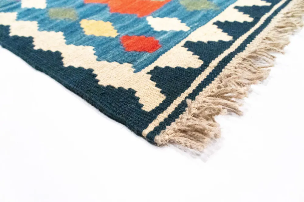 Kelimteppe - Orientalsk - 96 x 63 cm - flerfarget