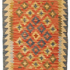Kelimteppe - Orientalsk - 90 x 60 cm - flerfarget