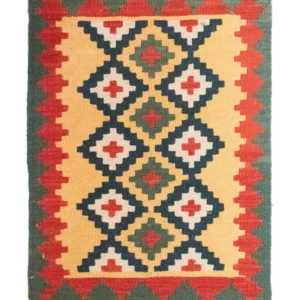 Kelimteppe - Orientalsk - 83 x 62 cm - gul