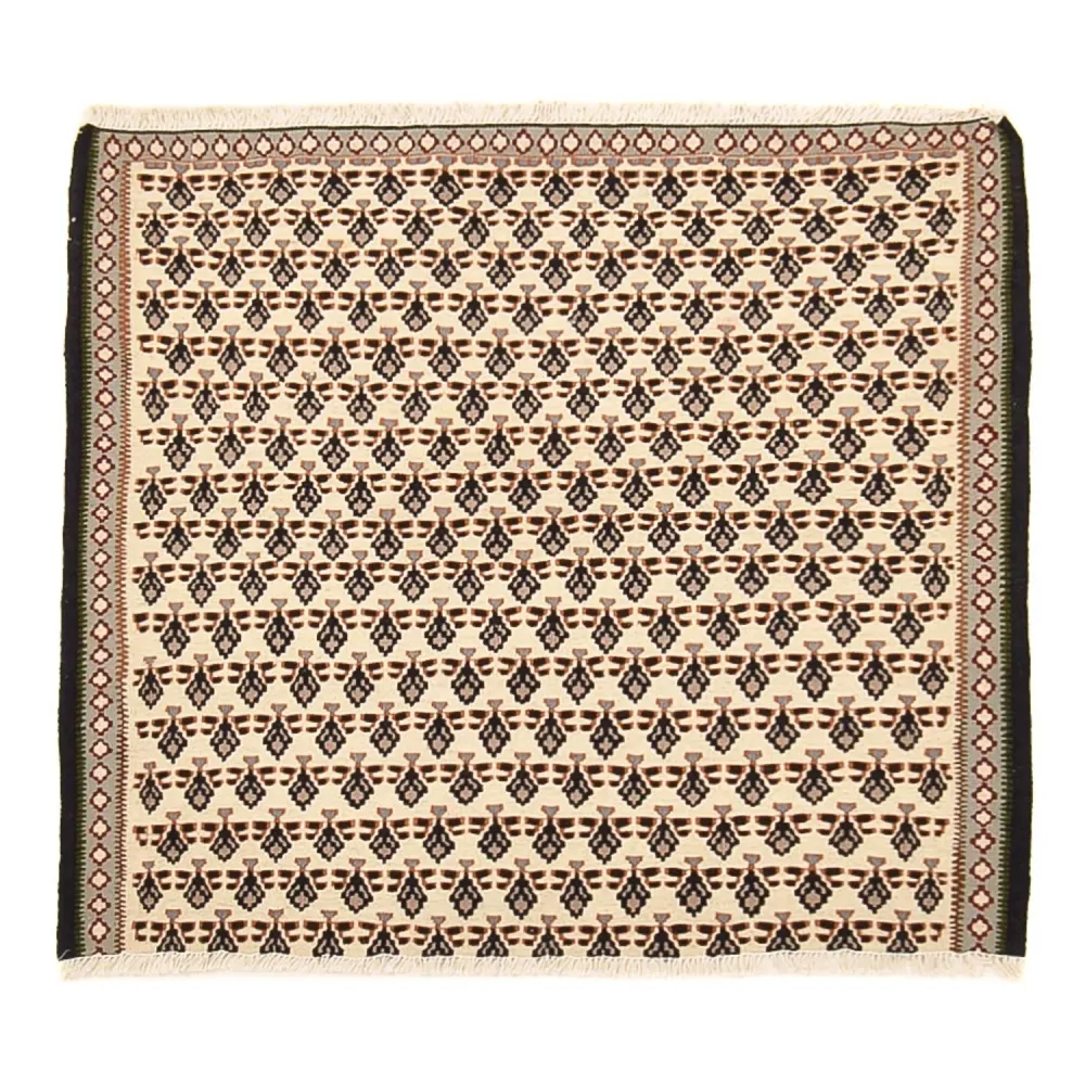 Kelimteppe - Orientalsk - 85 x 82 cm - krem