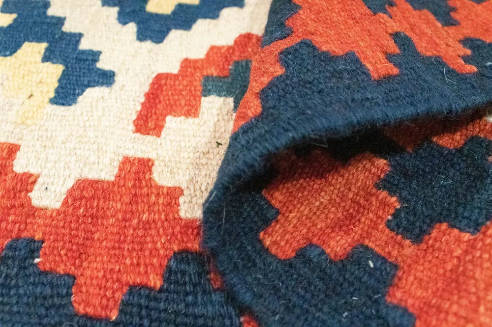 Kelimteppe - Orientalsk - 96 x 64 cm - oransje