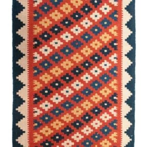 Kelimteppe - Orientalsk - 98 x 65 cm - oransje