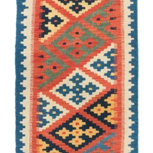 Kelimteppe - Orientalsk - 95 x 64 cm - oransje