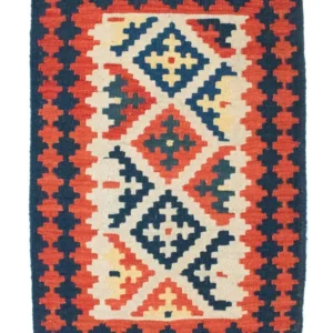 Kelimteppe - Orientalsk - 96 x 64 cm - oransje
