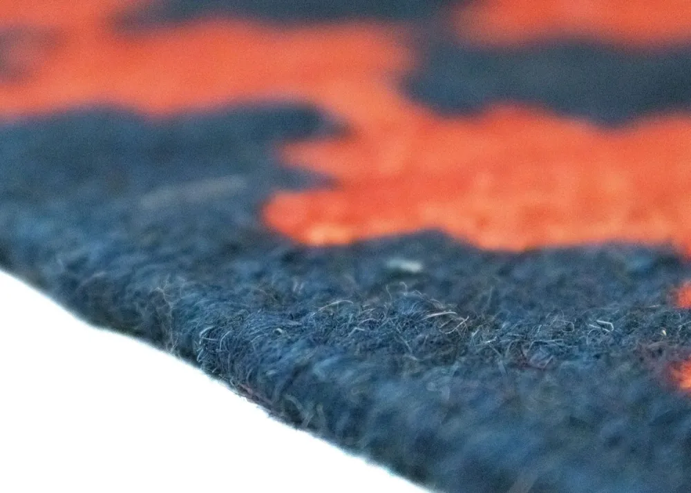 Kelimteppe - Orientalsk - 96 x 64 cm - oransje