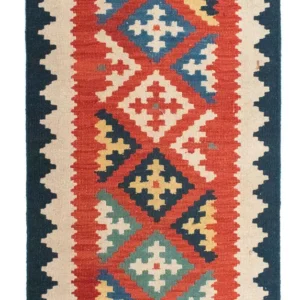 Kelimteppe - Orientalsk - 97 x 60 cm - oransje