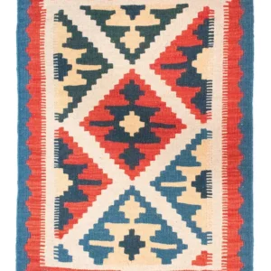Kelimteppe - Orientalsk - 85 x 64 cm - oransje