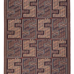 Kelimteppe - Orientalsk - Soumak - 207 x 165 cm - mørk beige