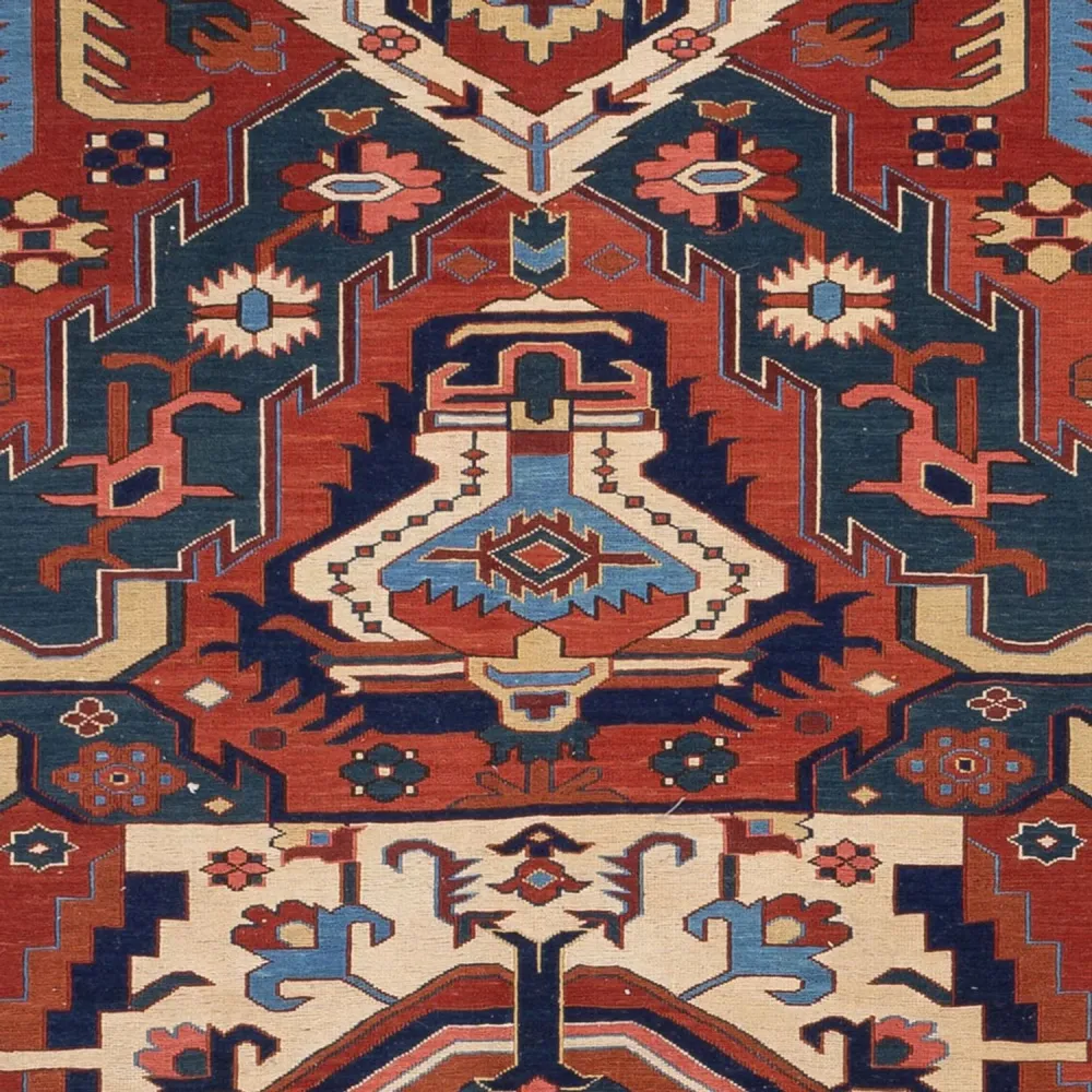 Kelimteppe - Orientalsk - Soumak - 256 x 194 cm - flerfarget