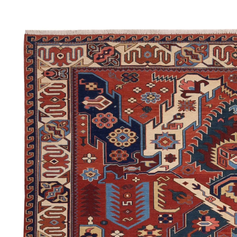 Kelimteppe - Orientalsk - Soumak - 256 x 194 cm - flerfarget