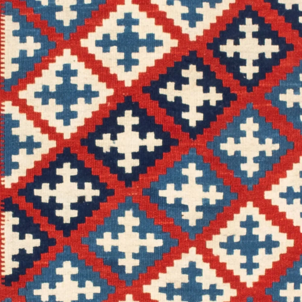 Kelimteppe - Orientalsk square - 100 x 100 cm - blå