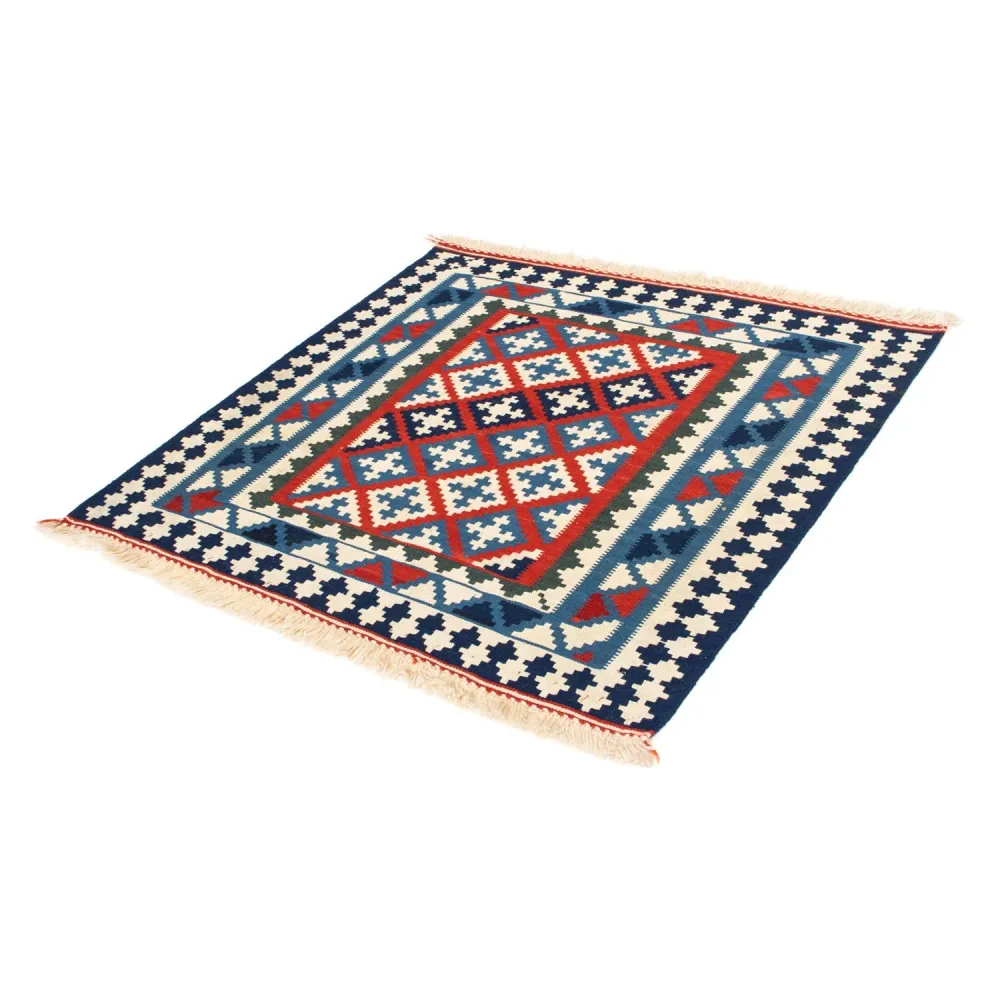 Kelimteppe - Orientalsk square - 100 x 100 cm - blå
