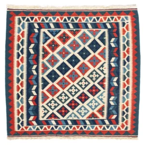 Kelimteppe - Orientalsk square - 100 x 100 cm - beige