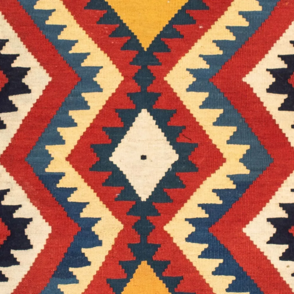 Kelimteppe - Orientalsk square - 100 x 97 cm - rød