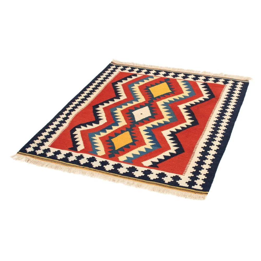 Kelimteppe - Orientalsk square - 100 x 97 cm - rød