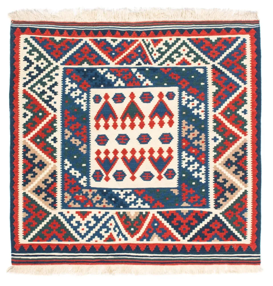 Kelimteppe - Orientalsk square - 101 x 101 cm - beige