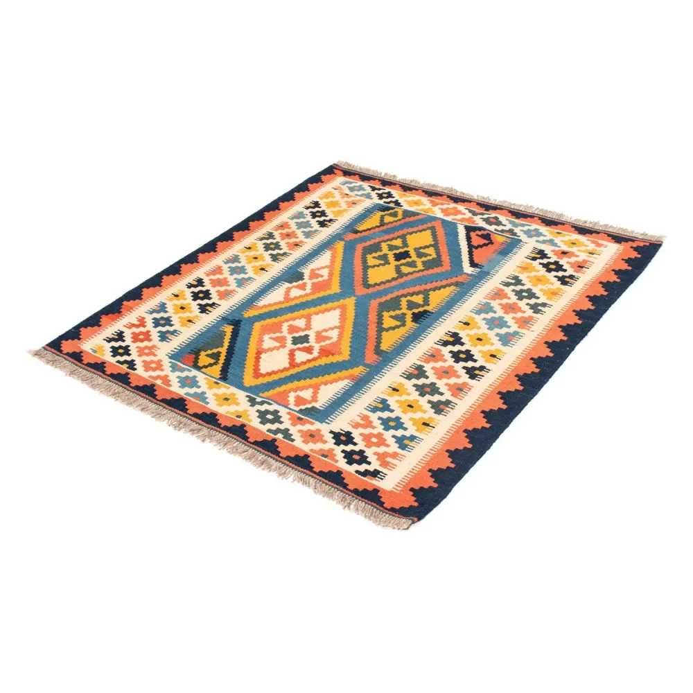 Kelimteppe - Orientalsk square - 103 x 100 cm - blå
