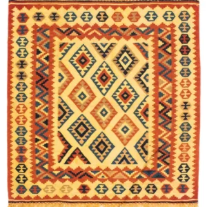 Kelimteppe - Orientalsk square - 103 x 100 cm - beige