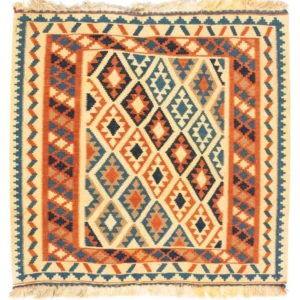 Kelimteppe - Orientalsk square - 103 x 100 cm - beige
