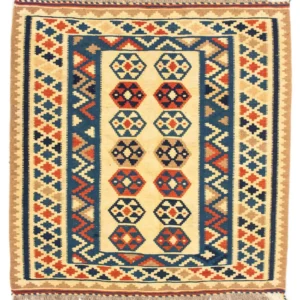Kelimteppe - Orientalsk square - 103 x 100 cm - beige