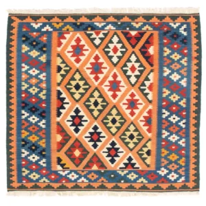Kelimteppe - Orientalsk square - 103 x 100 cm - lysebrun