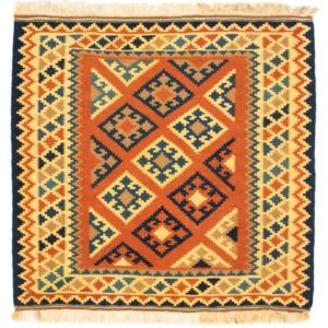 Kelimteppe - Orientalsk square - 103 x 100 cm - rust