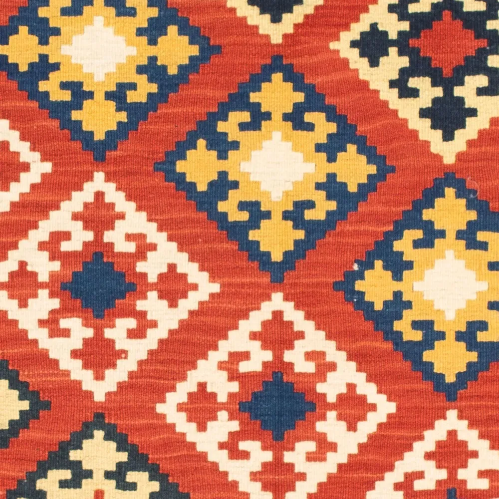 Kelimteppe - Orientalsk square - 103 x 102 cm - mørk rød